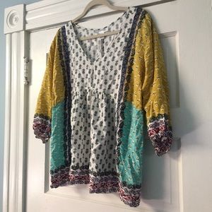 Boho Funky Maternity Blouse